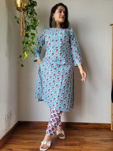 New Exclusive Hand  block printed Stitched Cotton  Kurtis with Pant
